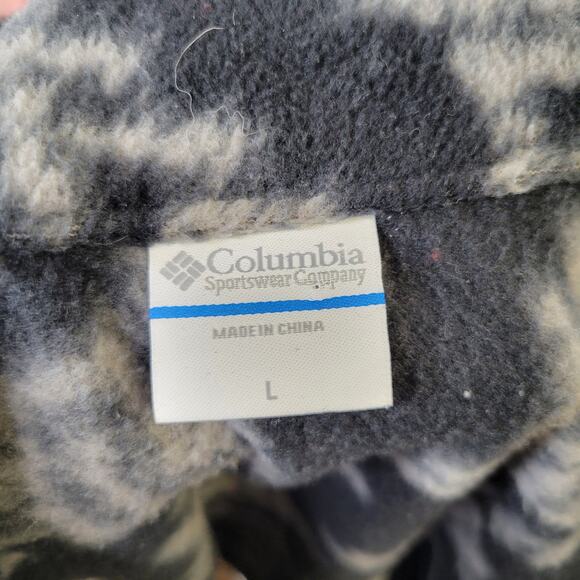 Columbia Women's Gray Hash Pattern Full Zip Fleece, L - Picture 10 of 12